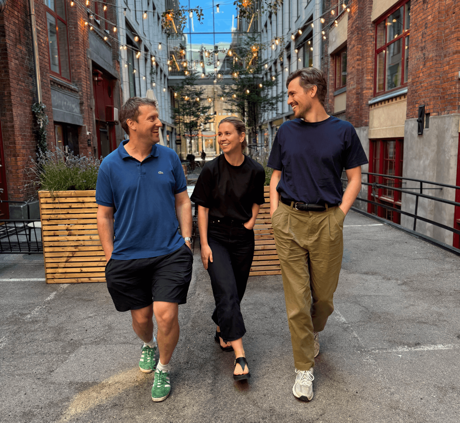 Olav Fergus Kvalnes, Liv Hanstad og Christian Stoveland Blindheim.